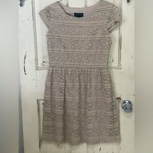 Enfocus Studio Beige Lace Dress NWOT